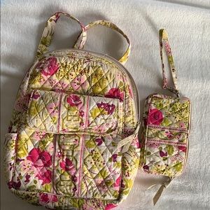 Vera Bradley Backpack with Cosmetic Bag